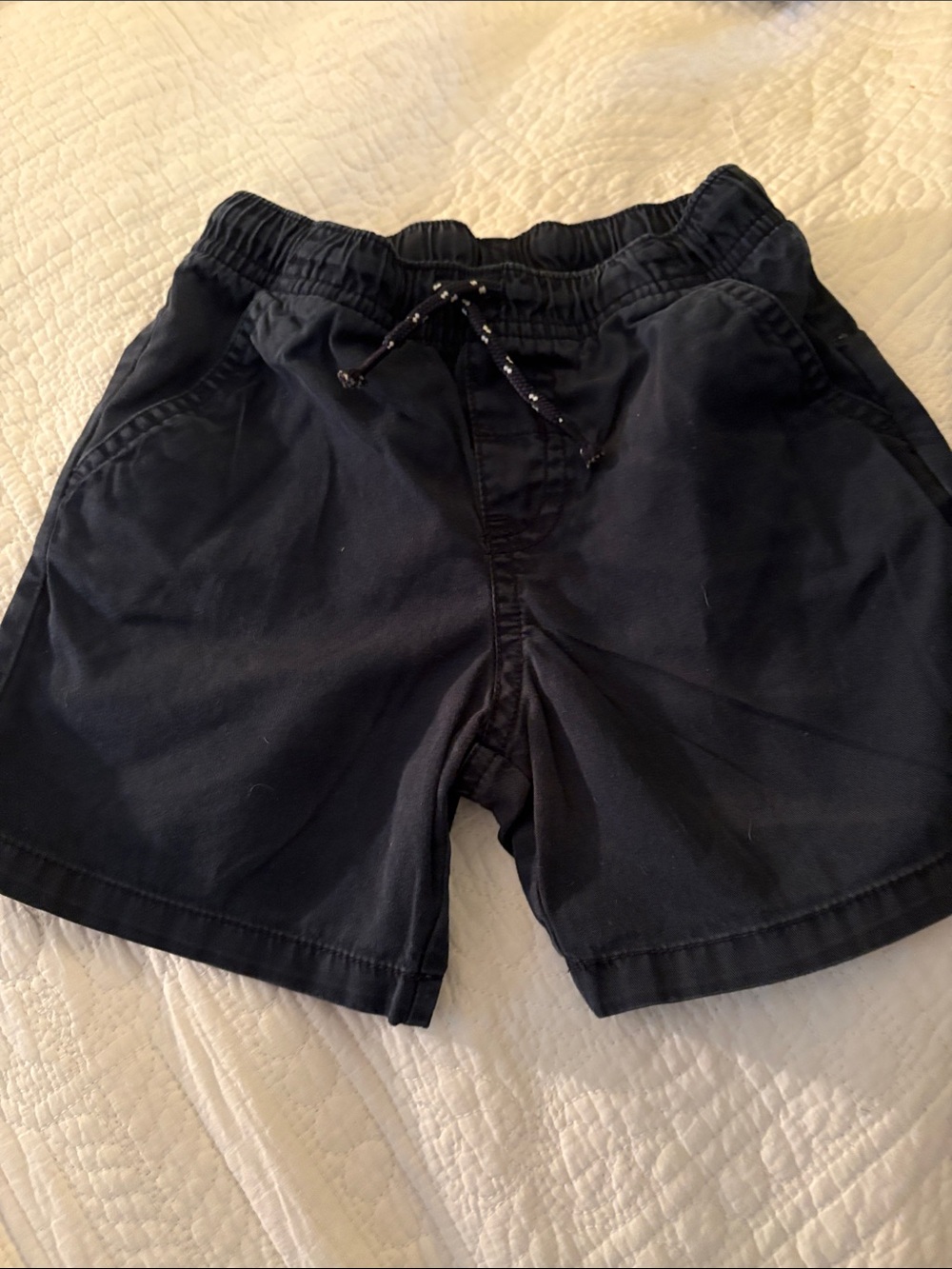 Cat & Jack Navy Elastic-Waist Shorts